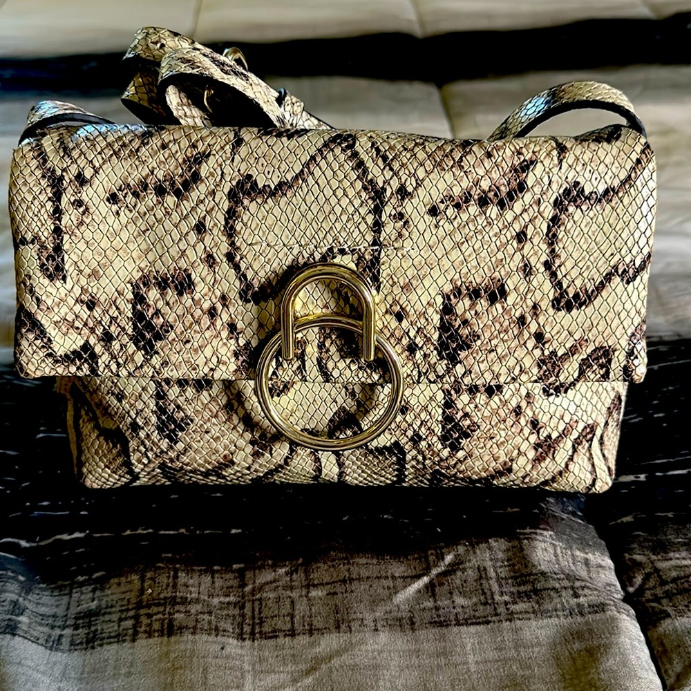 Vince Camuto Snakeskin Adjustable Crossbody Bag
